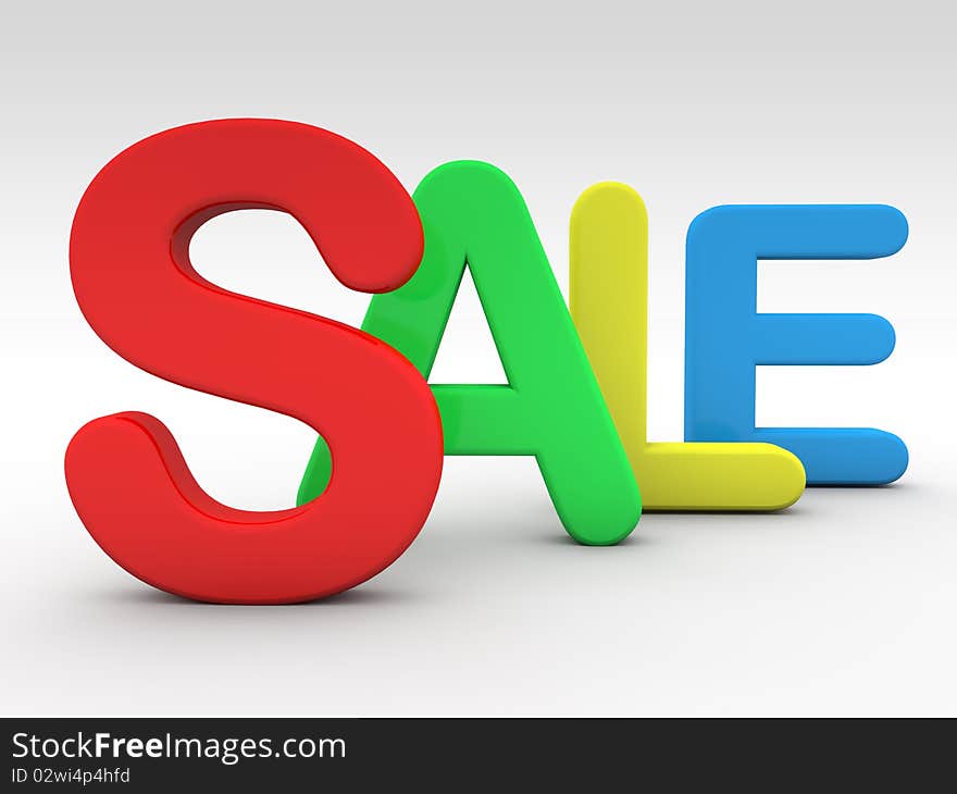 Sale Color Letters