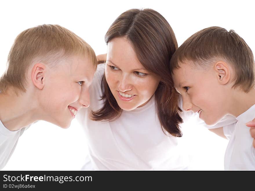 Young Mother With  Children