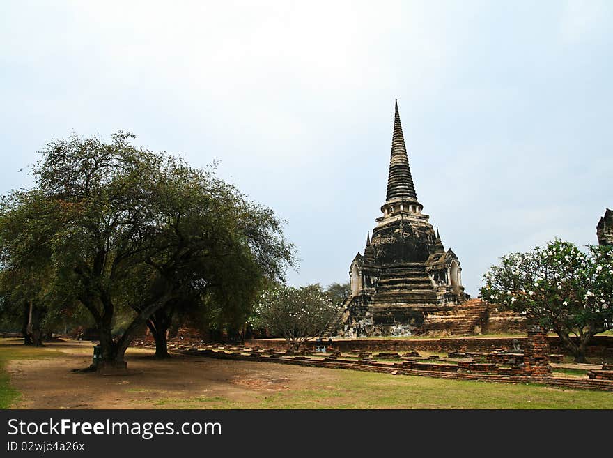 Stupa at Ayudhya Thailand