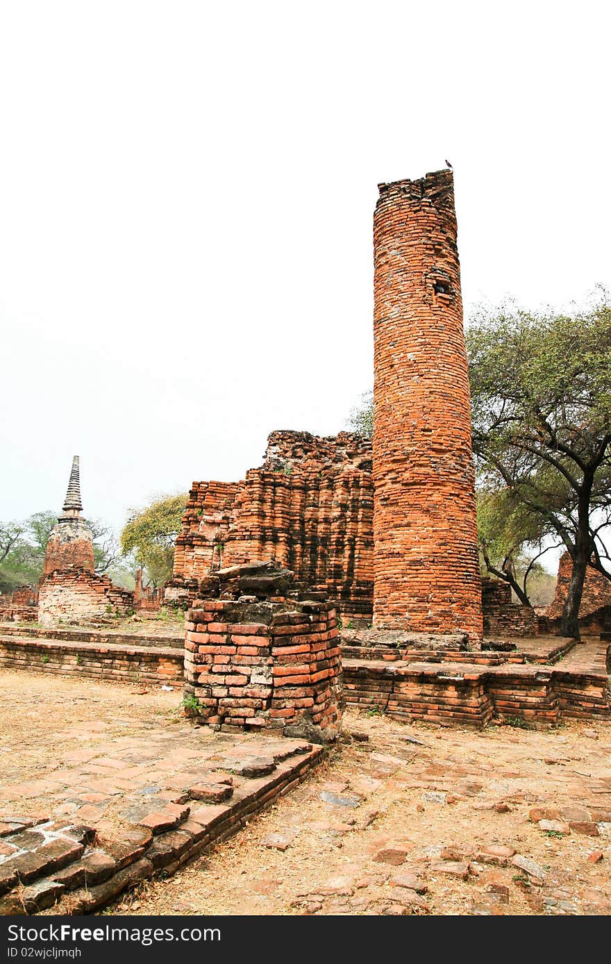 Stupa at Ayudhya Thailand