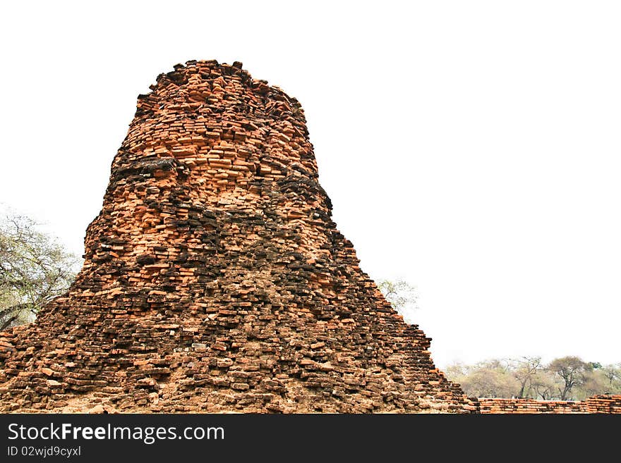 Stupa at Ayudhya Thailand