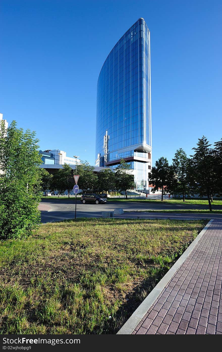 Architecture lines of modern building. Architecture lines of modern building