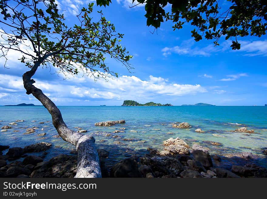 Clean white beaches with beautiful rock. Clean white beaches with beautiful rock.