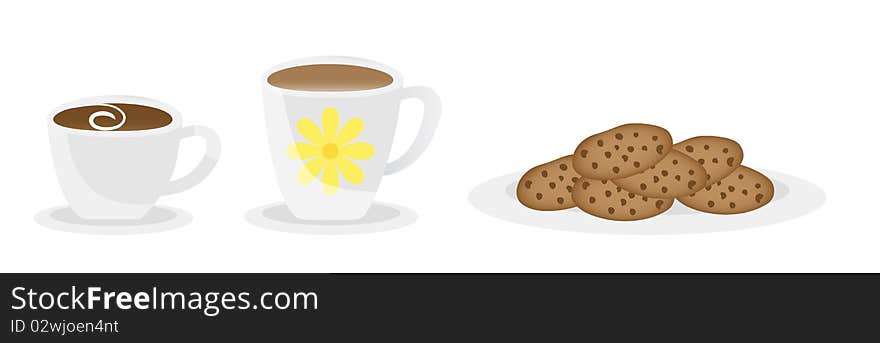 Coffee, tea and cookies