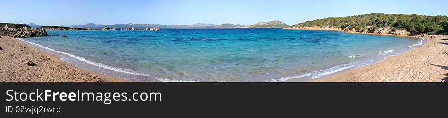 Beach Overview Caprera Island