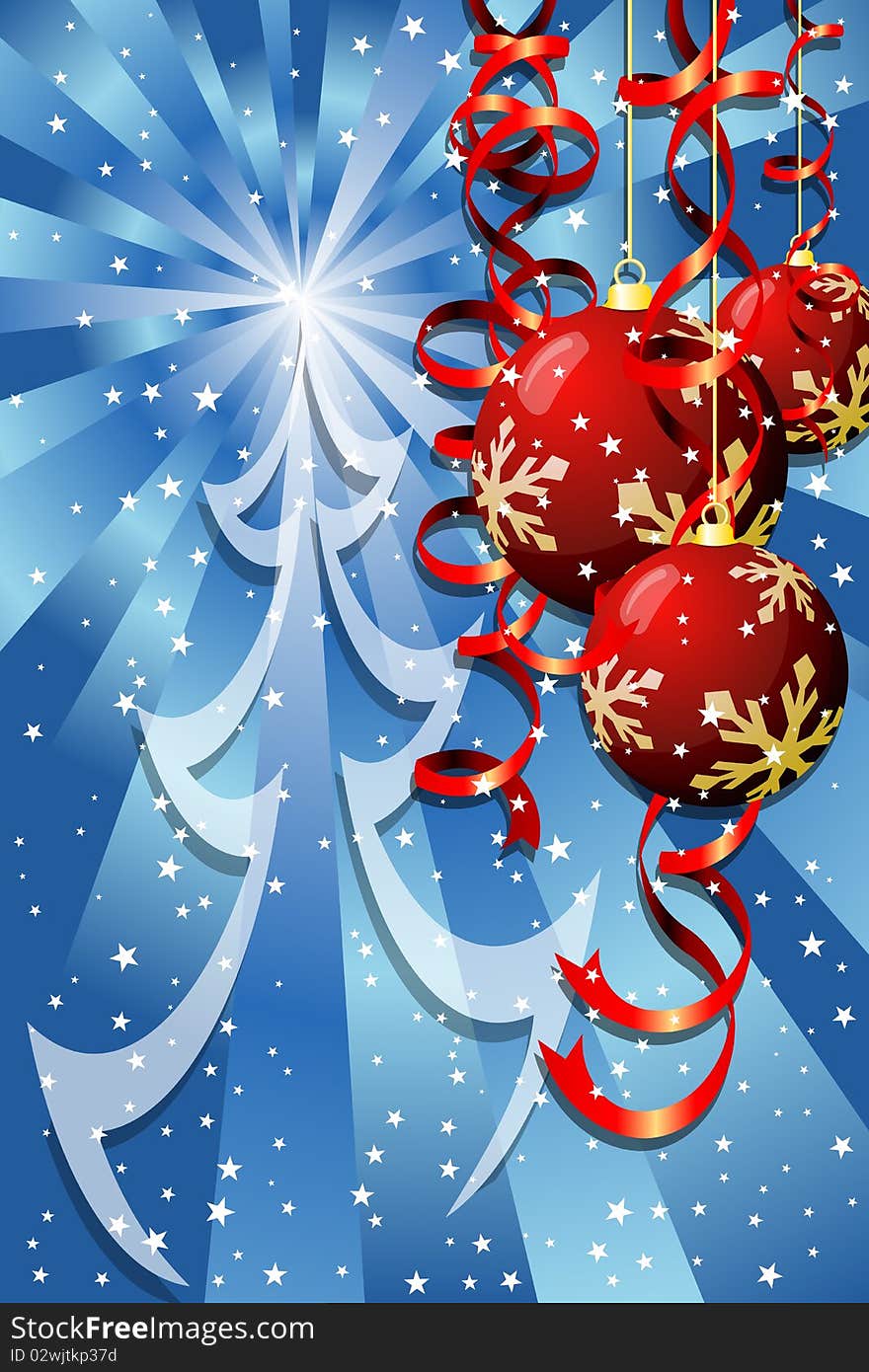 Graphic illustration of Christmas Decoration