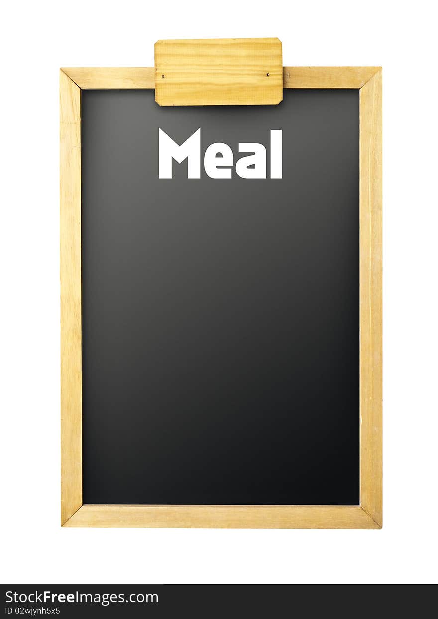 Restaurant Chalkboard with copyspace for your menu