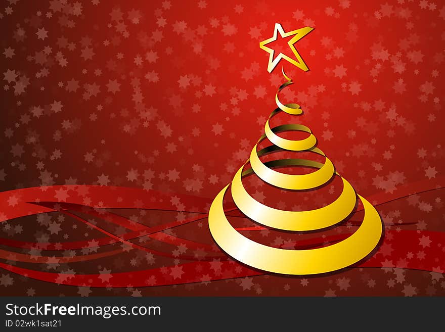 Graphic illustration of Christmas Tree