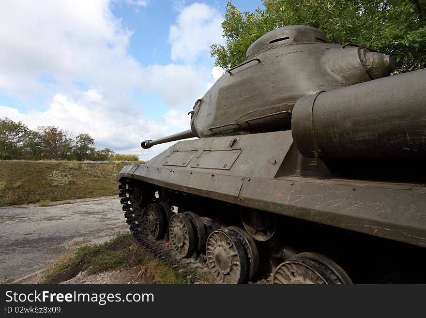 Russian tank stay in park