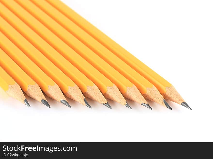 Pencils isolated on white background. Pencils isolated on white background.