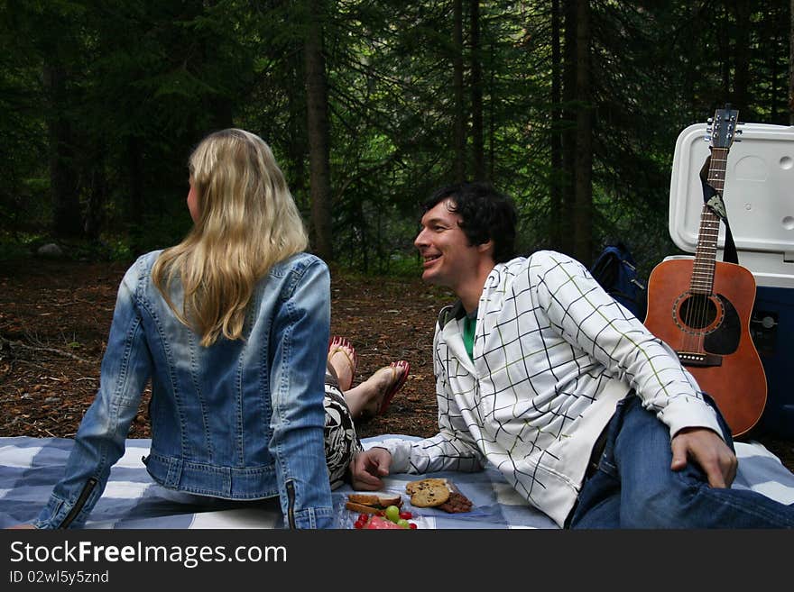 Couple On A Picnic