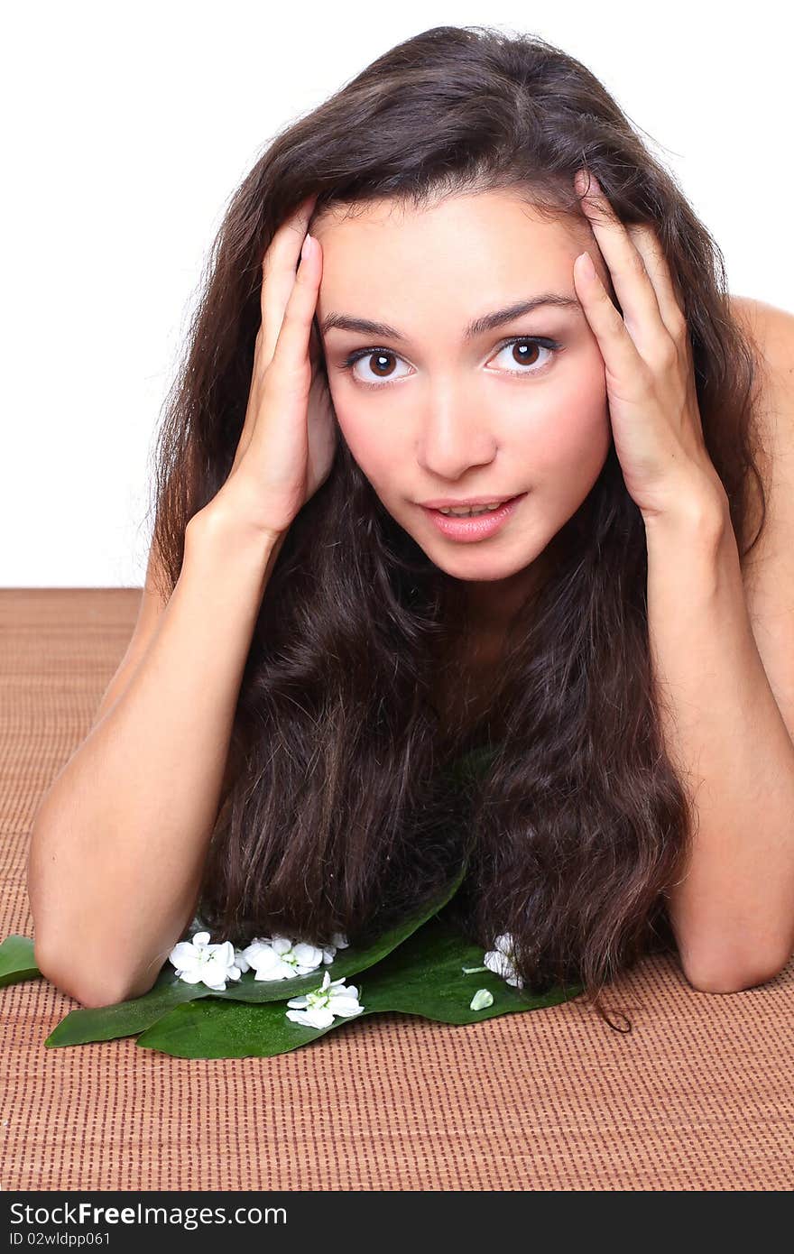 Portrait of beautiful joyful woman