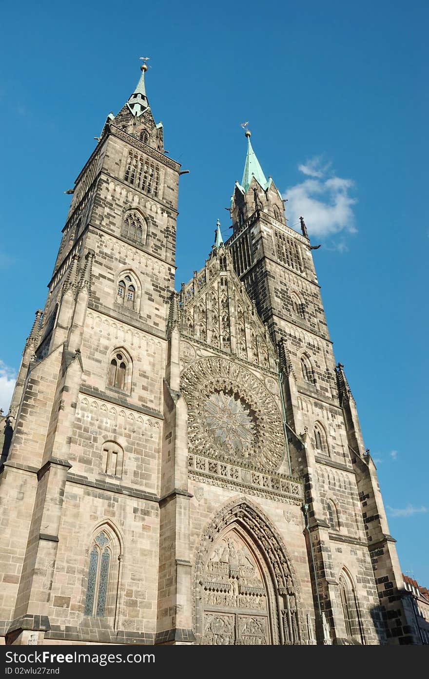Evangelical Lutheran St.Lorenz Church in Nuremberg,Bavaria,Germany dedicated to Saint Lawrence