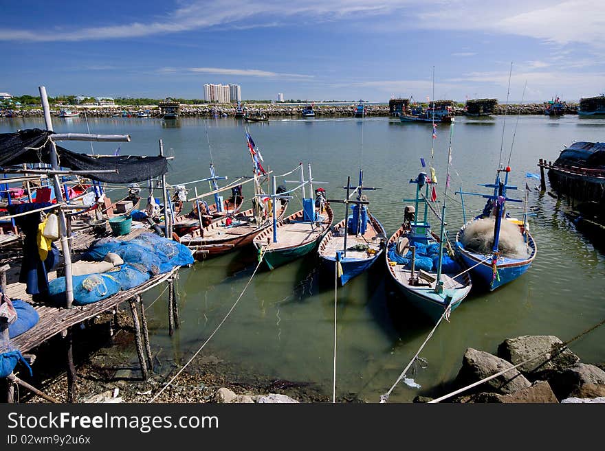 Fishermen Living In The Sea