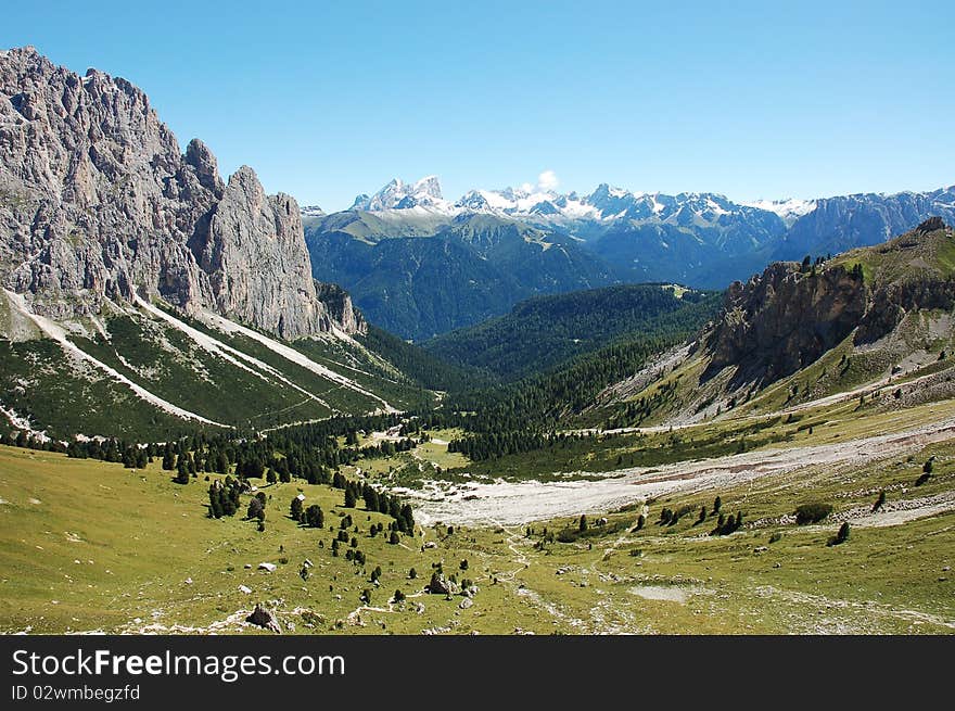 Scenic mountain landscape in South Tirol. Scenic mountain landscape in South Tirol.