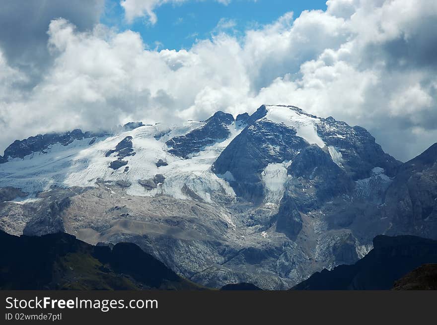 Marmolada peak.