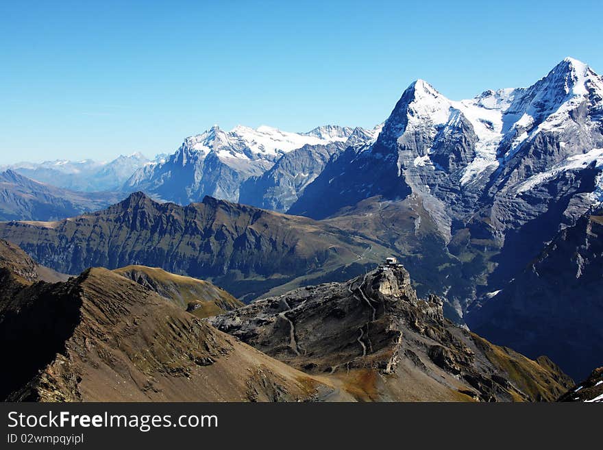 Snow top on the mountains