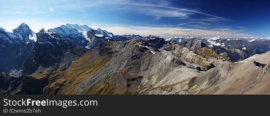 Wonderful mountains with snow tops. Wonderful mountains with snow tops