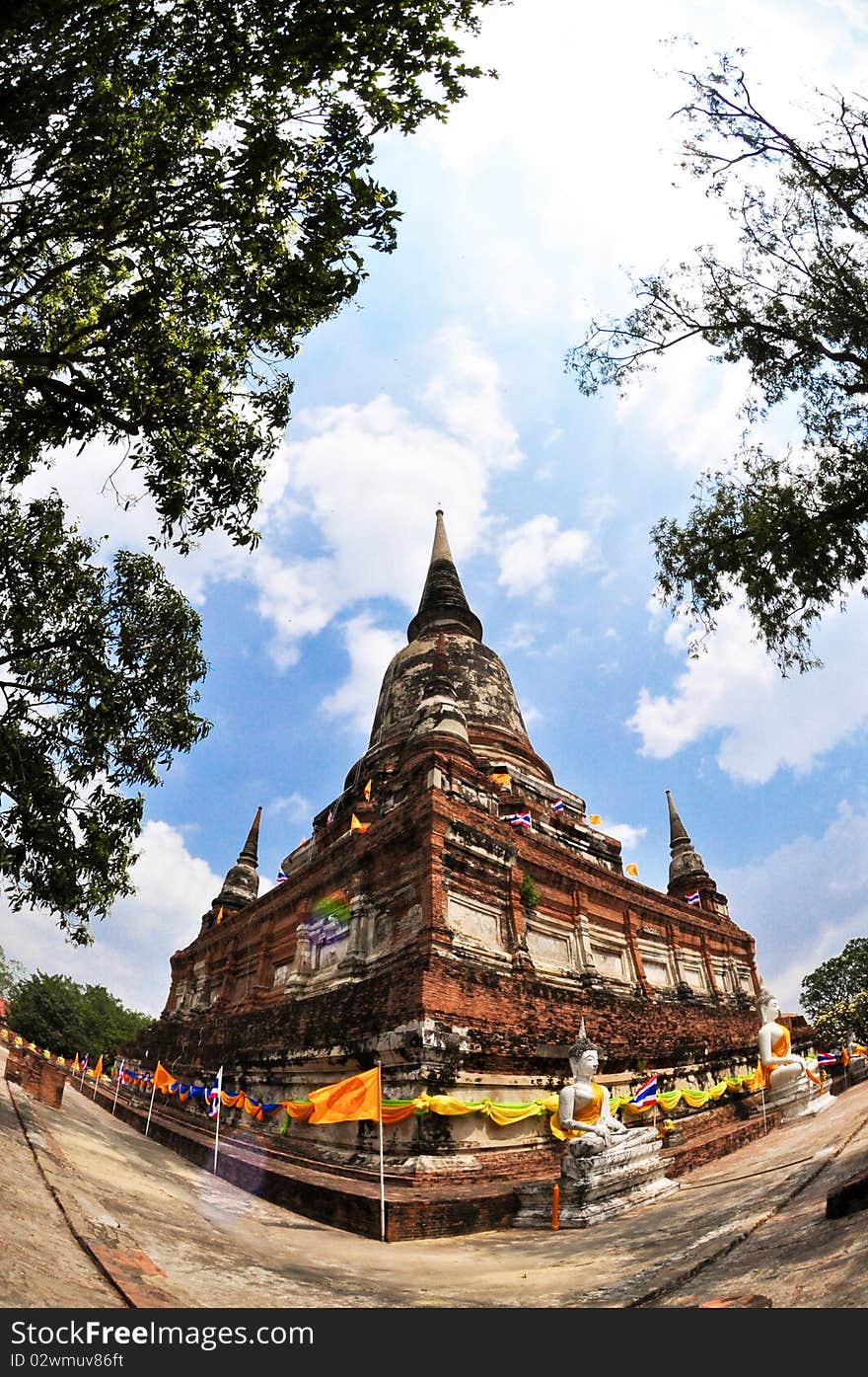 Buddha in ancient Ayutthaya - Thailand