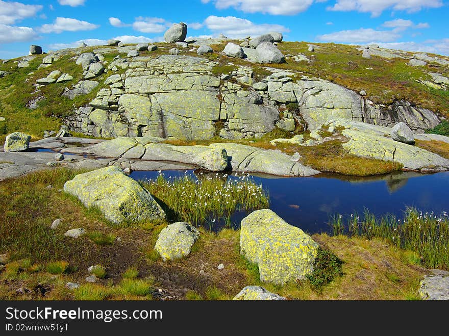 Picturesque Norway landscape.