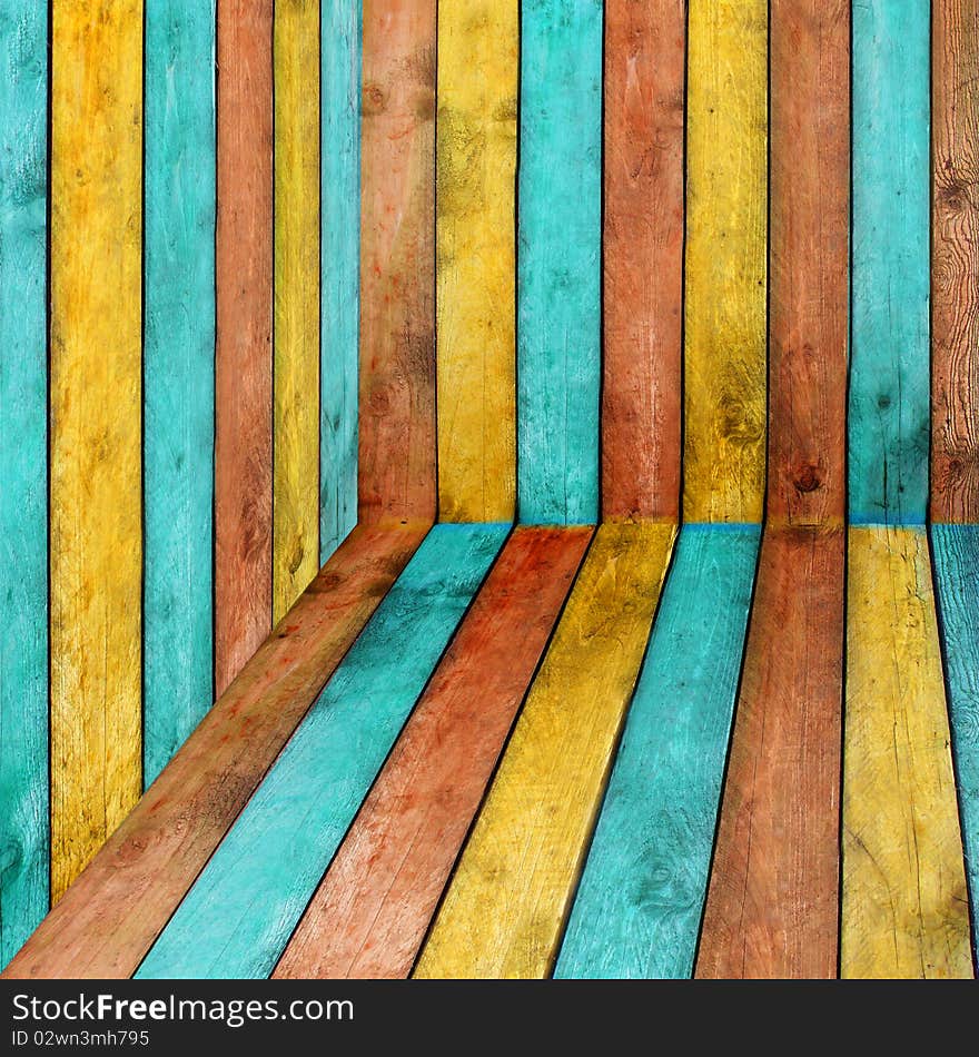 Colorful Wood Background