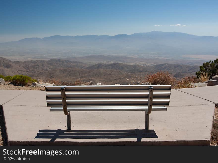 A bench where you can sit down and enjoy the view. A bench where you can sit down and enjoy the view