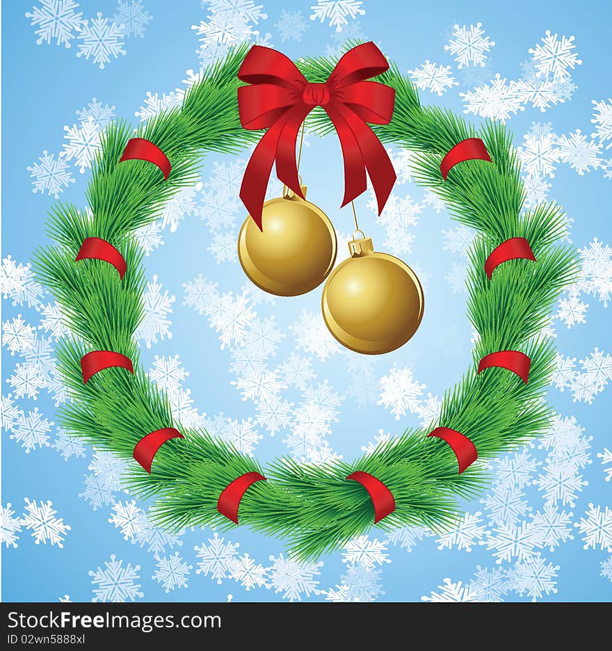 The illustration contains the image of Christmas backgrounds