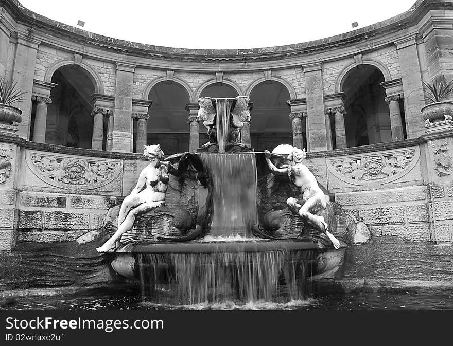 Water feature in the grounds of Hever castle in Kent, England. Water feature in the grounds of Hever castle in Kent, England.