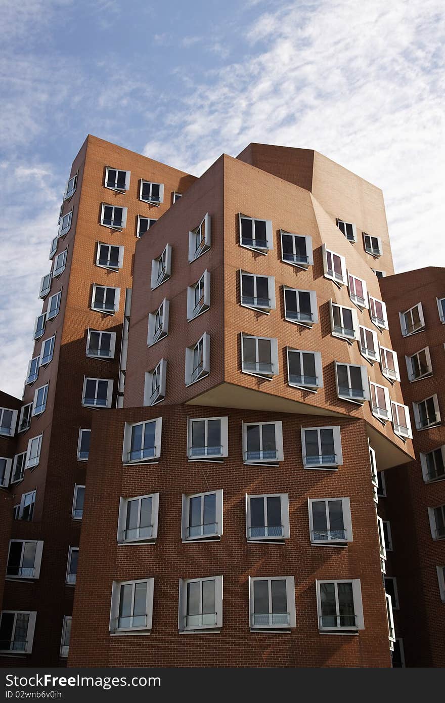 Building in the Media Harbour in Düsseldorf, Germany