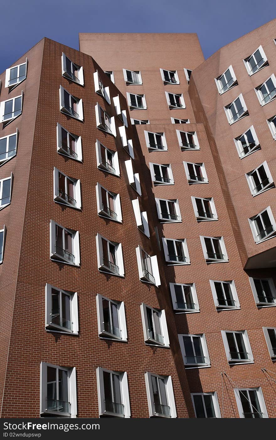 Building in the Media Harbour in Düsseldorf, Germany