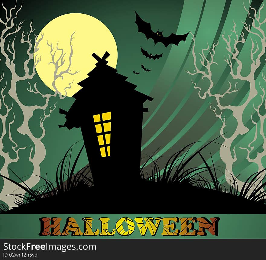 Halloween night background