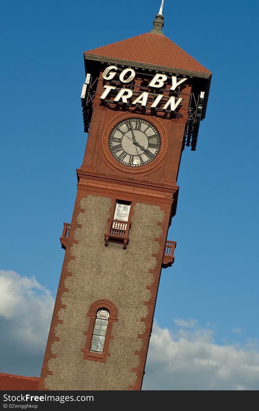 Tower, Union Station, train station, Portland Oregon. Tower, Union Station, train station, Portland Oregon