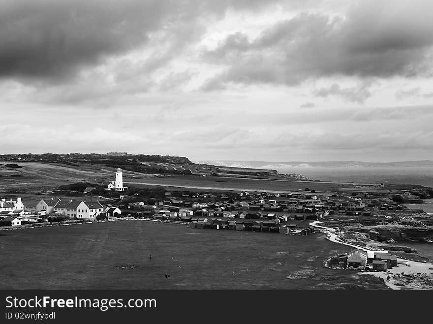 A shot of the lighthouse & surroundings of Portland, Dorset. A shot of the lighthouse & surroundings of Portland, Dorset.