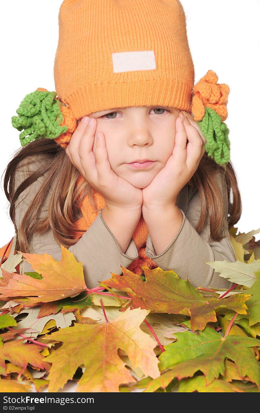 Children's sorrow at the arrival of autumn. Children's sorrow at the arrival of autumn