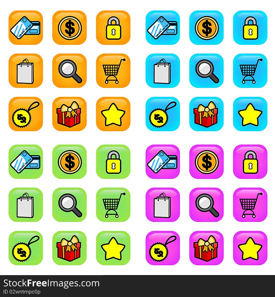 Shopping icons