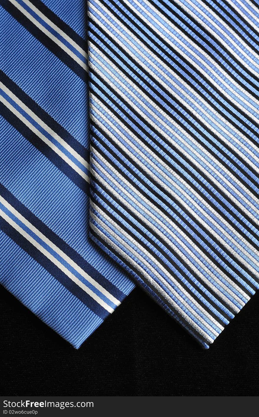 Two blue ties