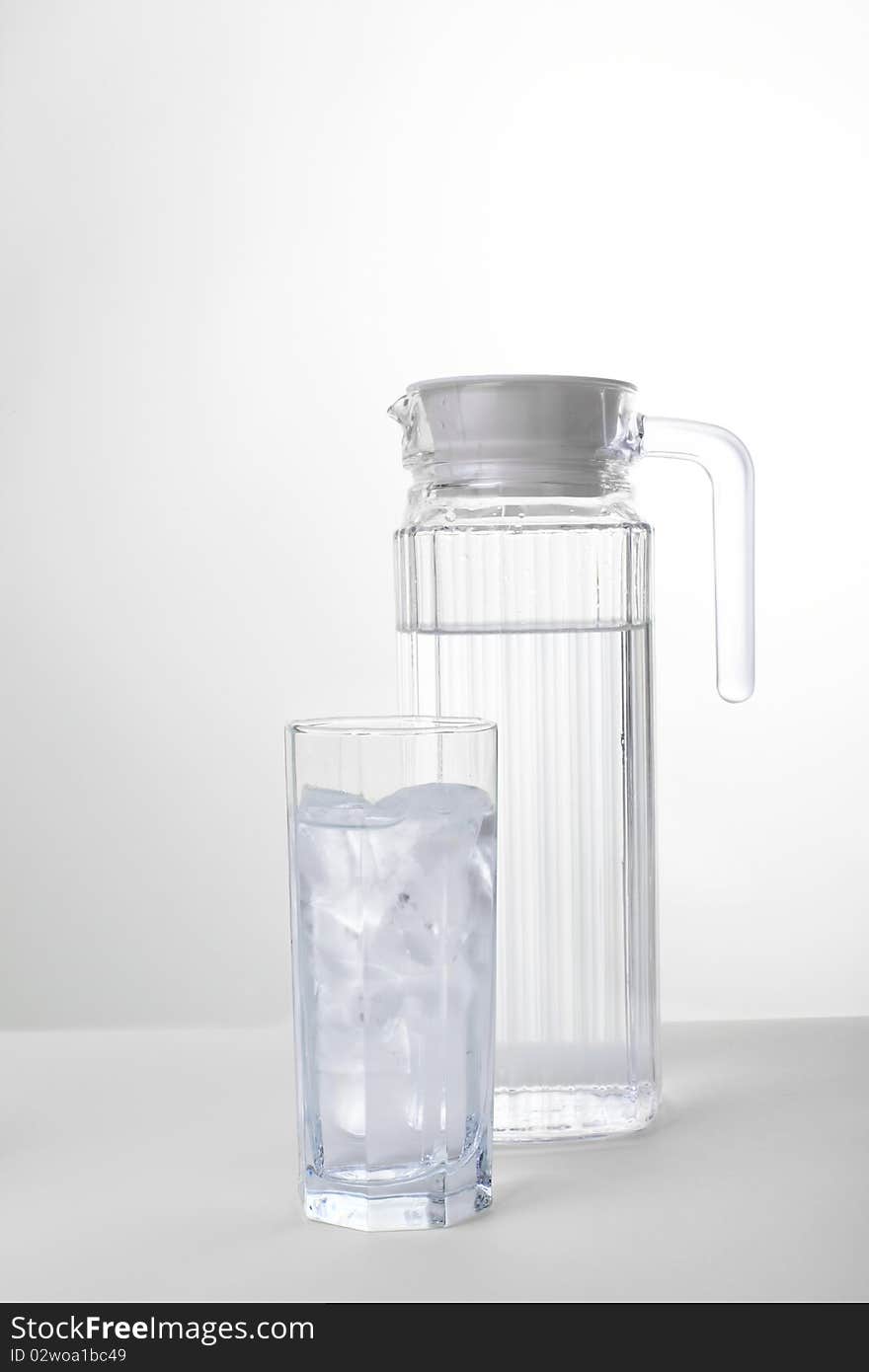 Series. Water and glass, Jug and ice