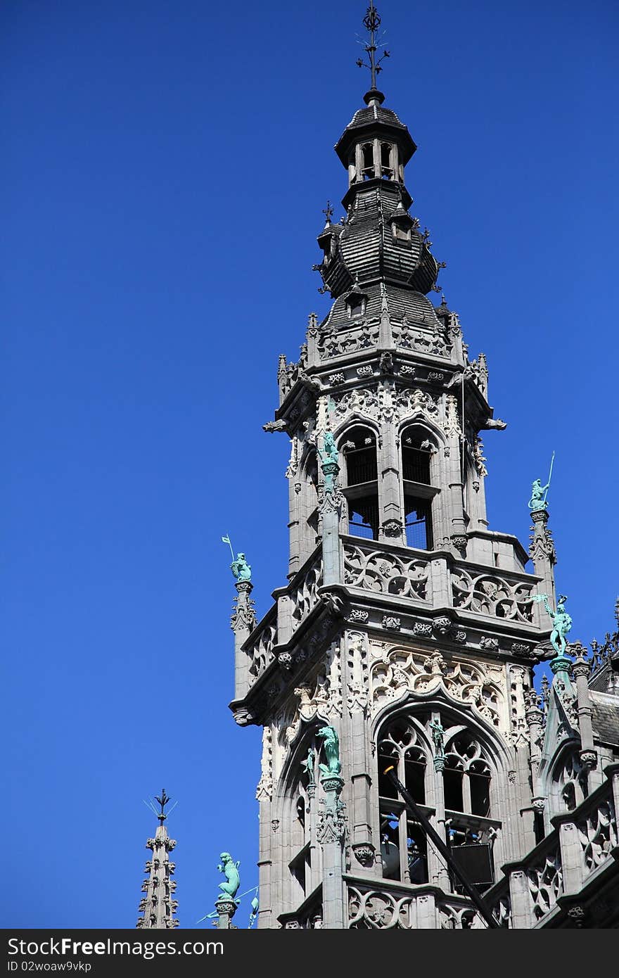 The Tip of King s House at Grote Markt, Brussel