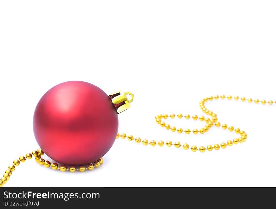 Christmas Balls Isolated On White Background