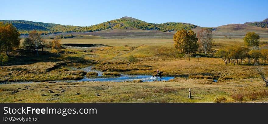 Wulanbutong grassland, in neimenggu,in China, in 2010. Wulanbutong grassland, in neimenggu,in China, in 2010