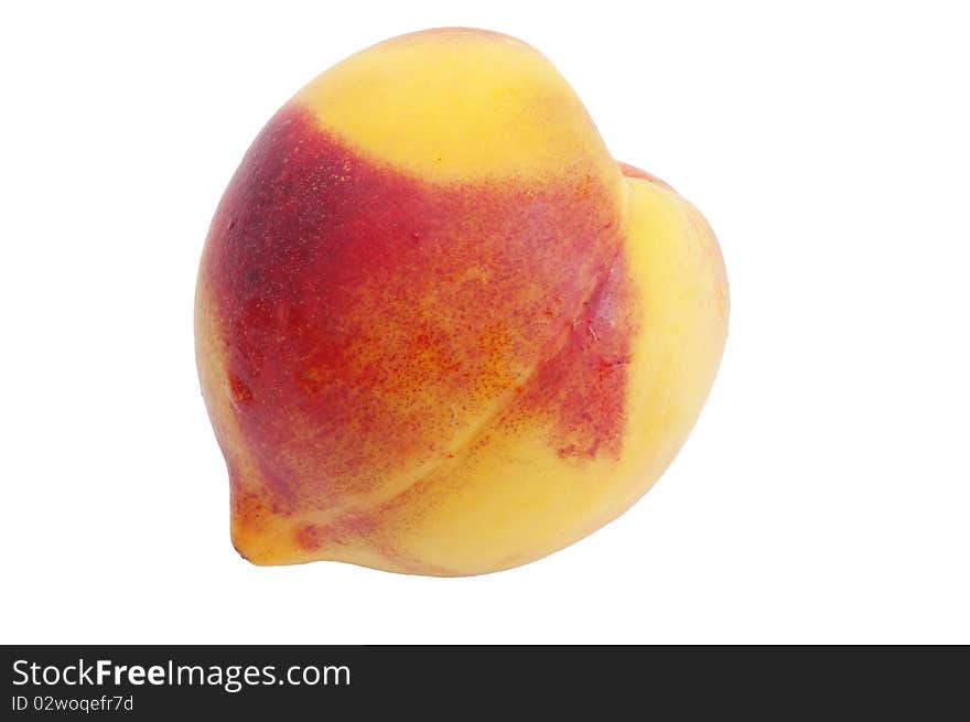 Yellow red-ripe peach