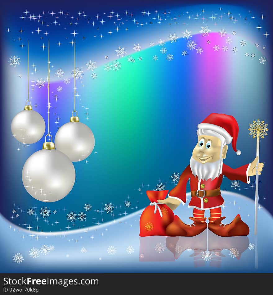 Christmas Greeting Santa Claus