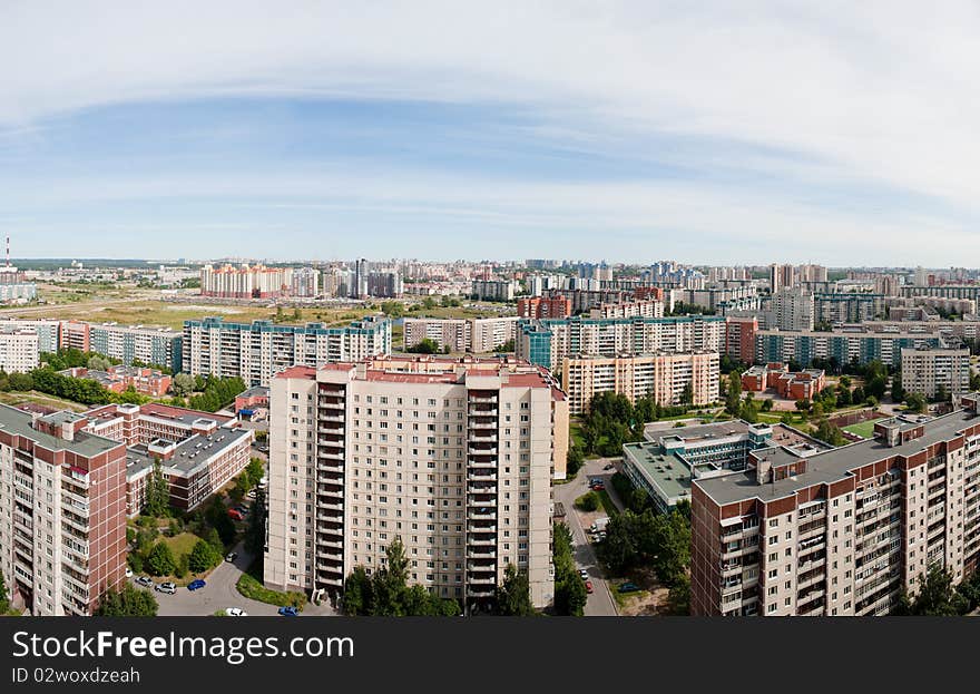 Dormitory town in Saint-Petersburg