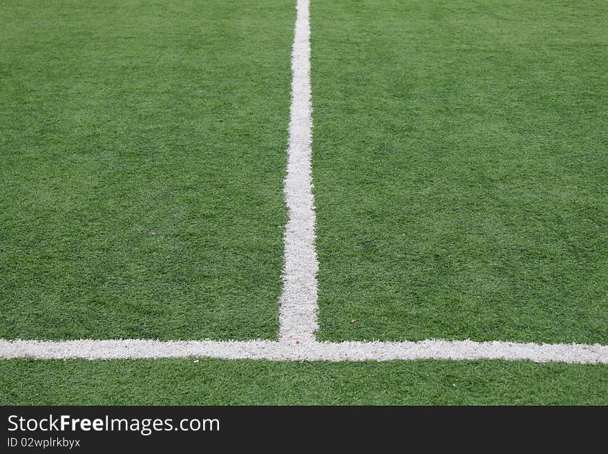 Football playground in the stadium