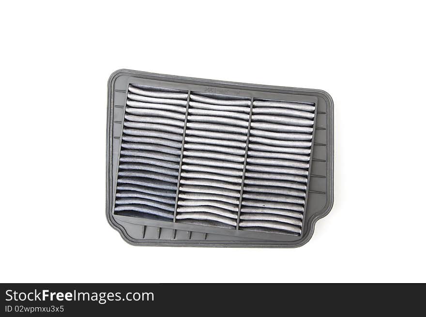 Auto Air filter spare part as white isolate background