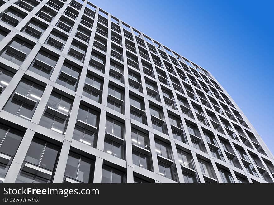 Futuristic Office Building in London's financial district