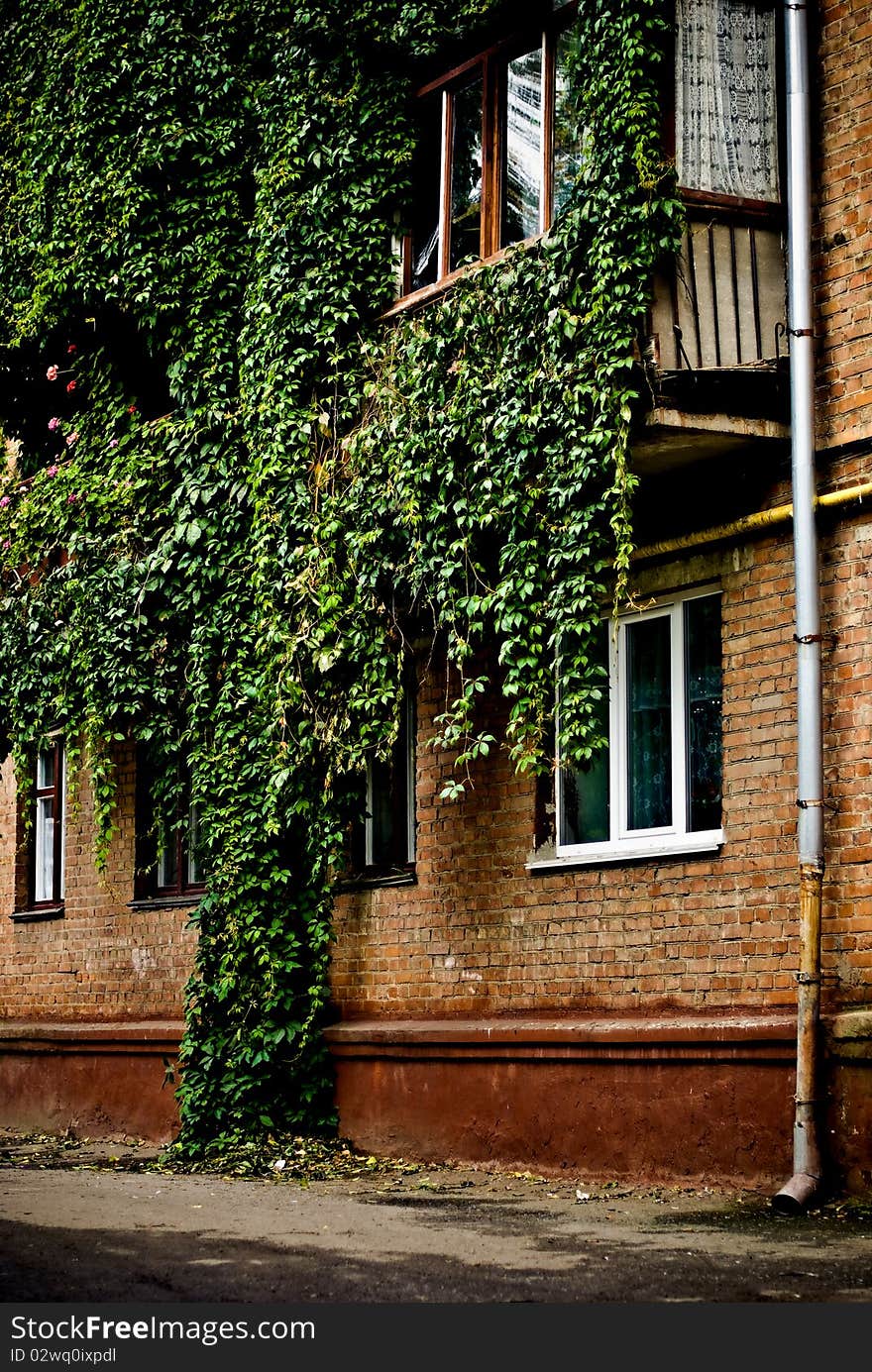 Beautiful old building at fall season. Beautiful old building at fall season