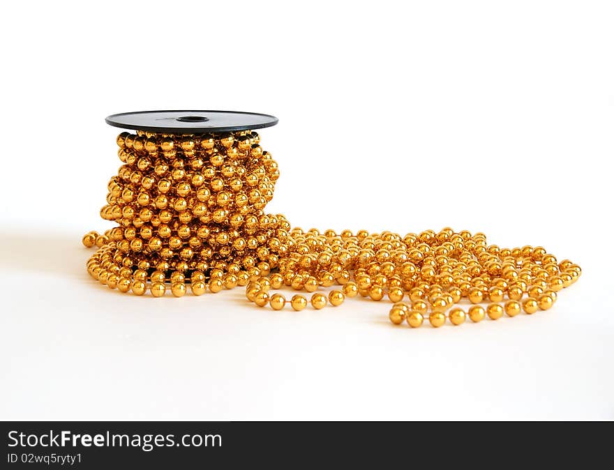 Christmas decoration on white background