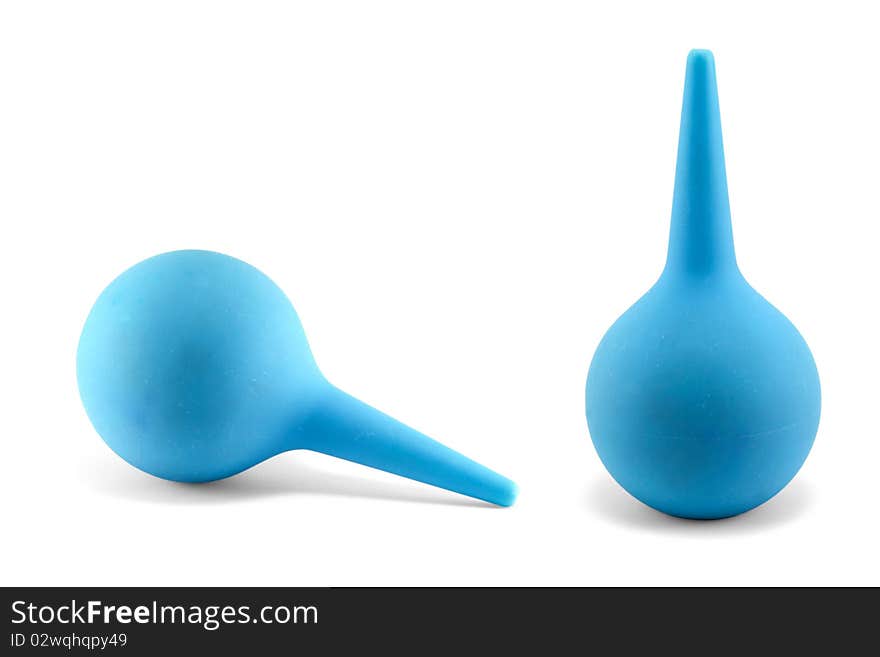 Blue rubber pear