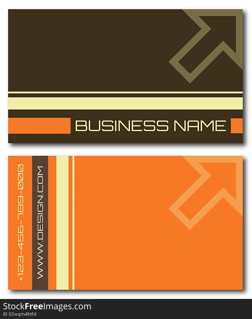 Business cards set